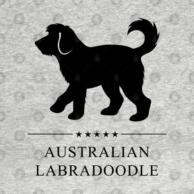 Australian Labradoodle Black Silhouette by millersye